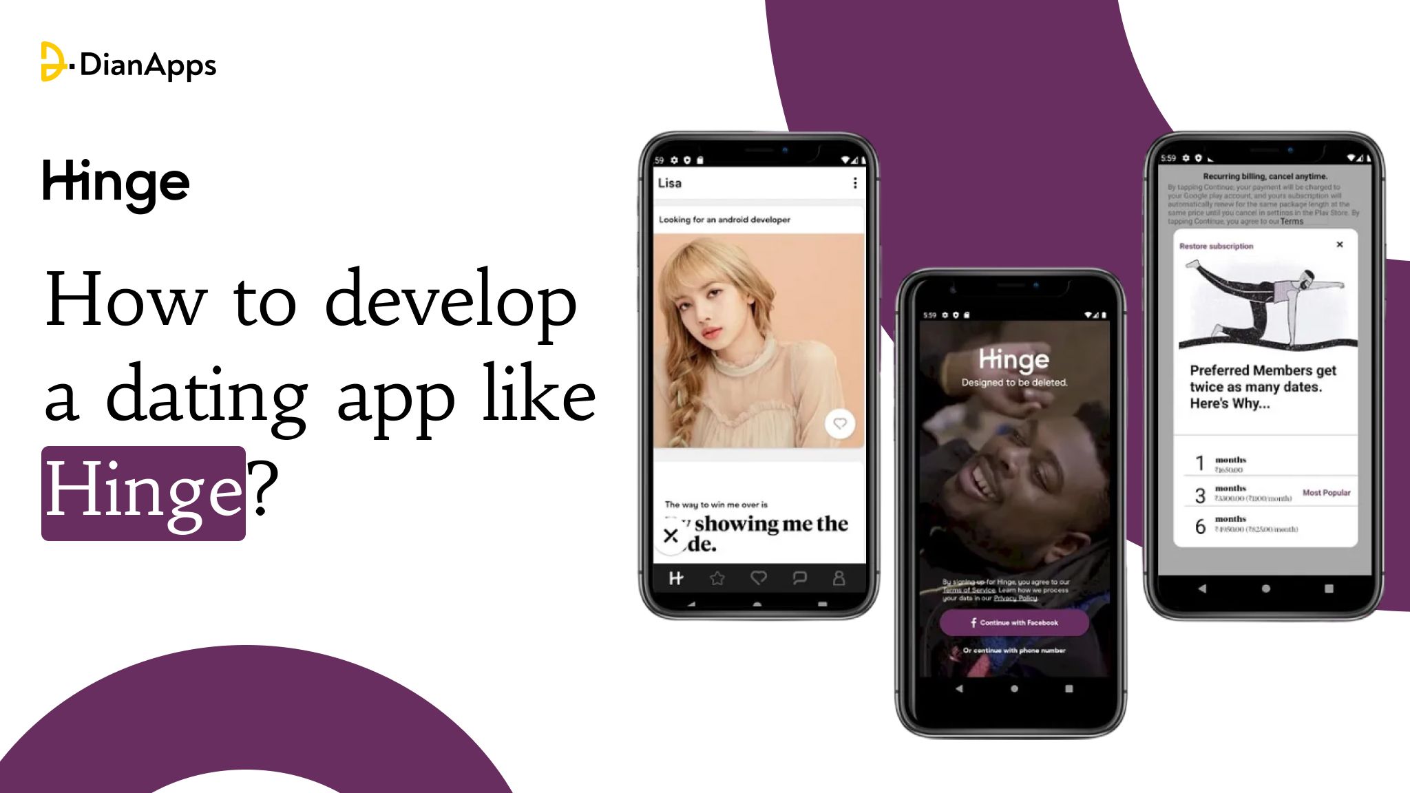 How to develop a dating app like “Hinge”?