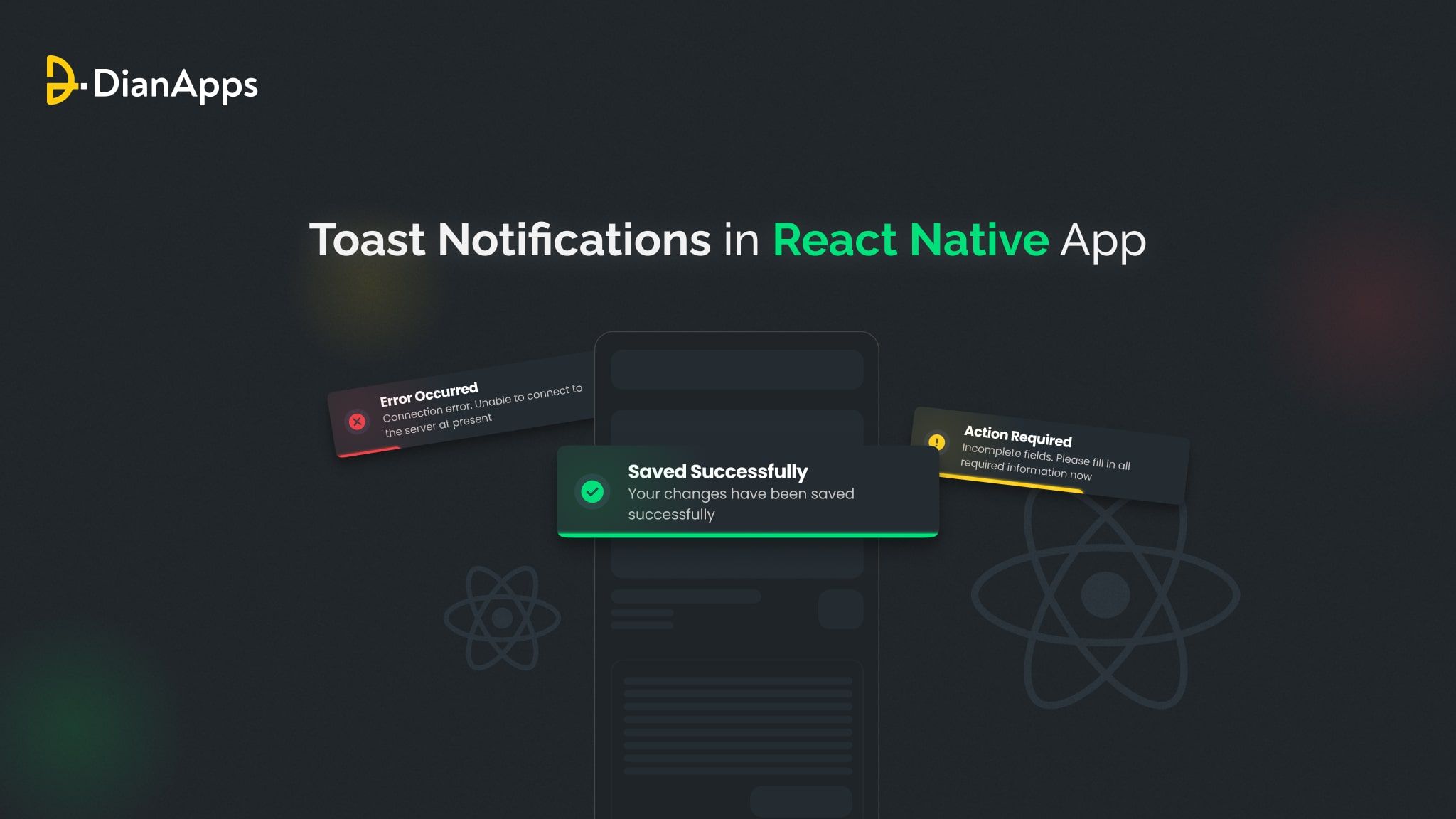 How to Display Toast Notifications in React Native App