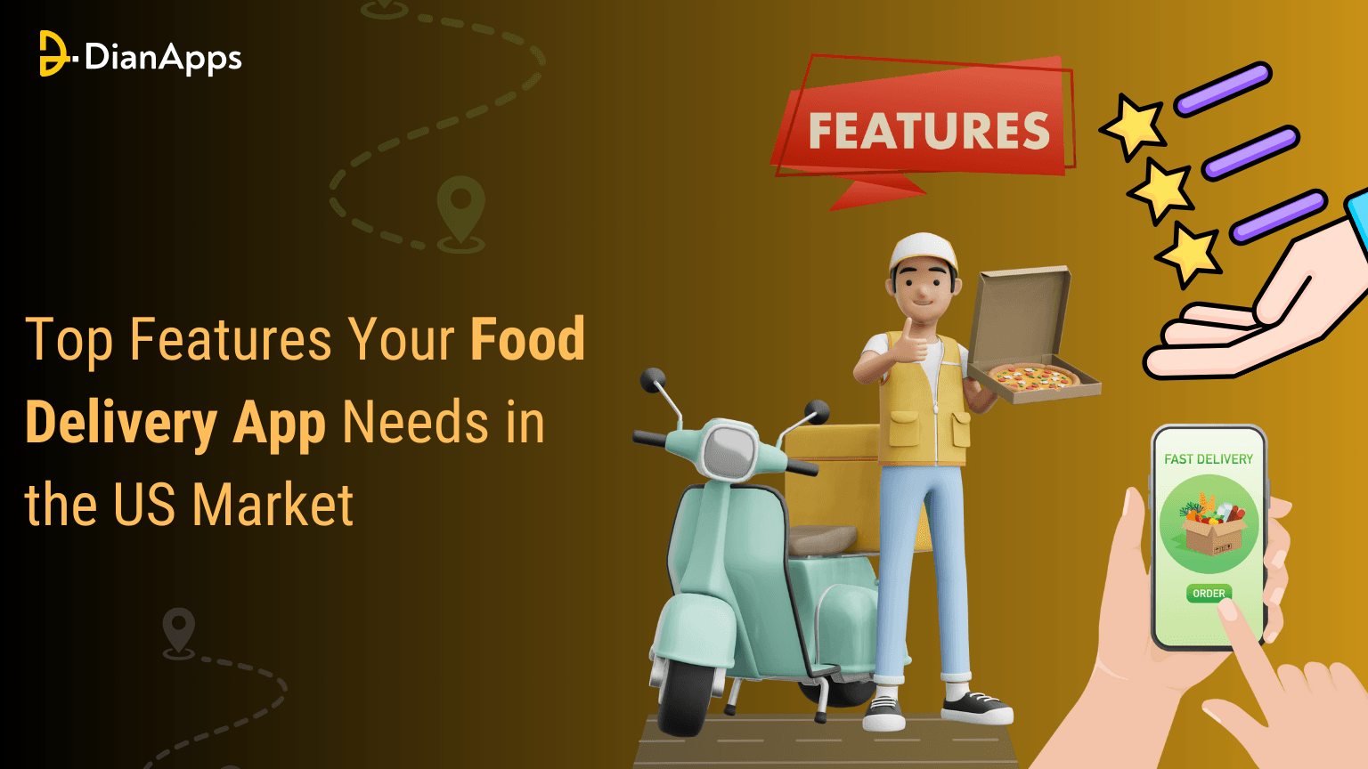 Top Features Your Food Delivery App Needs to Succeed in the US Market